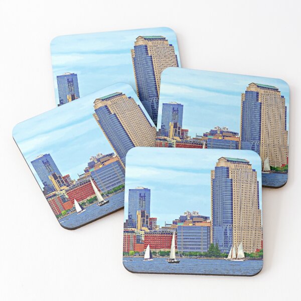 Item preview, Manhattan NY - Boats By Manhattan Skyline designed and sold by Susan Savad.