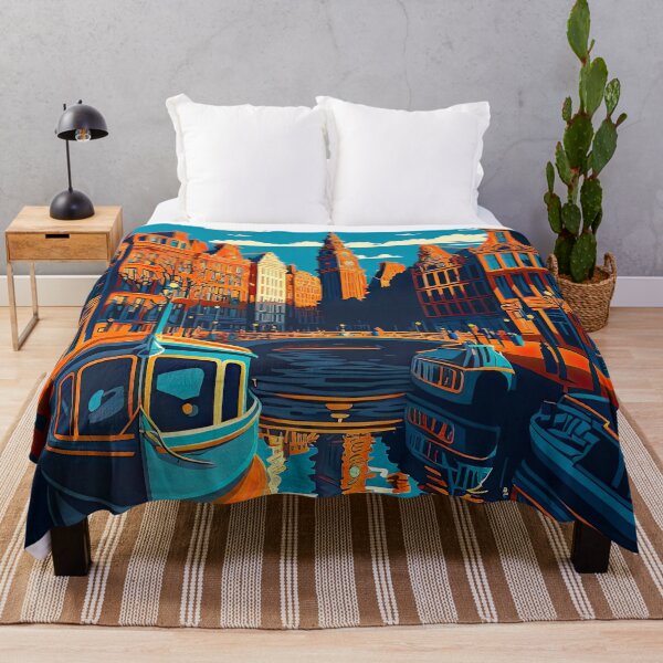 Item preview, Amsterdam cityscape designed and sold by FlatLandPrints.