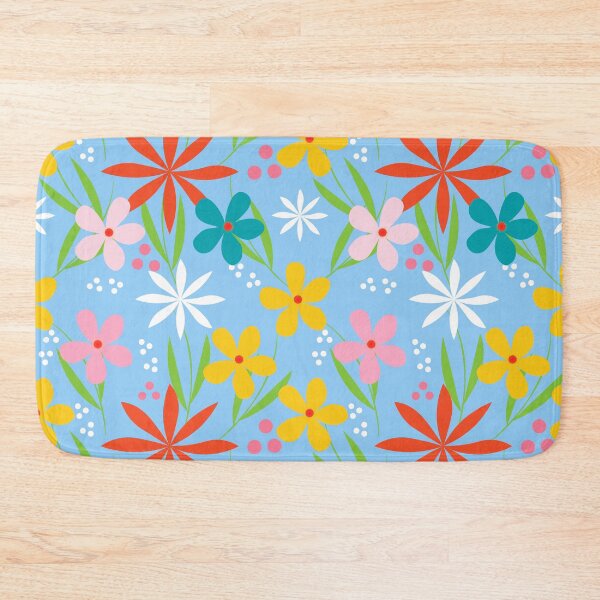 Item preview, Blue floral seamless pattern  designed and sold by Jayjaynaenae.
