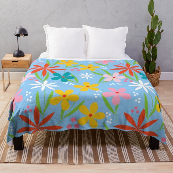 Item preview, Blue floral seamless pattern designed and sold by Jayjaynaenae.