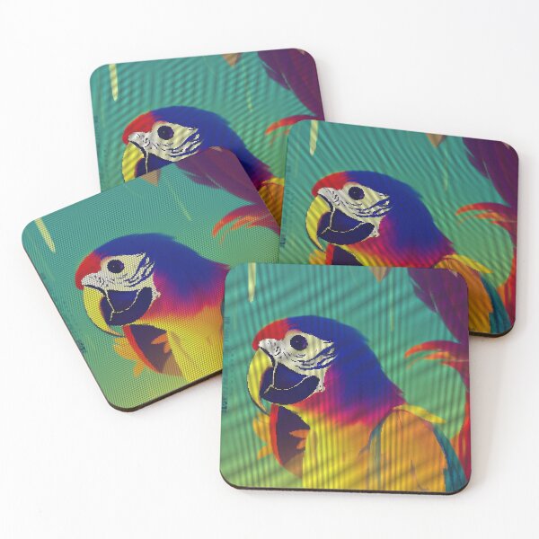 Item preview, Colorful Abstract Bird Parrot 8-bit Pixel Art designed and sold by PixelDripped.