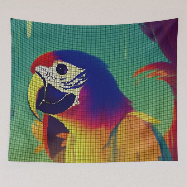 Item preview, Colorful Abstract Bird Parrot 8-bit Pixel Art designed and sold by PixelDripped.