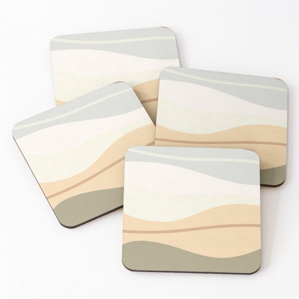 Item preview, Modern Abstract Waves Neutral Pastels designed and sold by Blue-Banana.