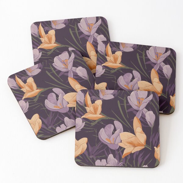 Item preview, Radiant Crocus Symphony - Orange & Purple designed and sold by MosicMorning.