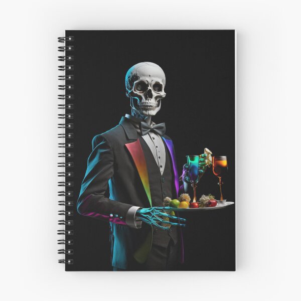 Item preview, Skeleton Waiter Colorful Drinks designed and sold by yangs-wear.