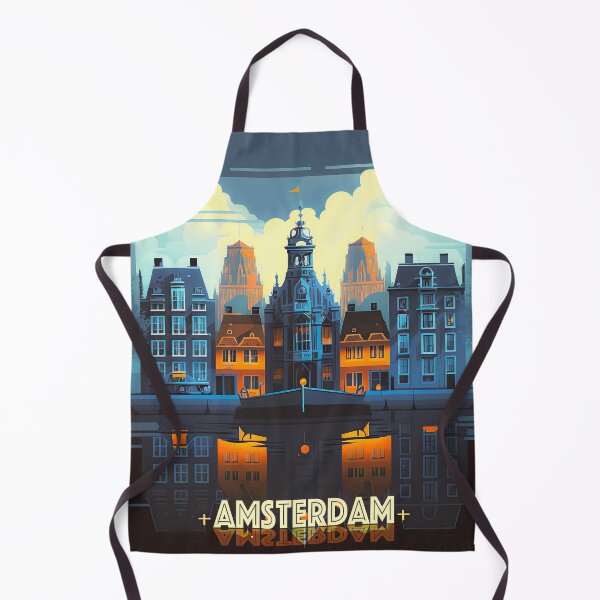 Item preview, Amsterdam cityscape designed and sold by FlatLandPrints.