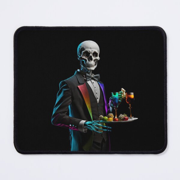 Item preview, Skeleton Waiter Colorful Drinks designed and sold by yangs-wear.