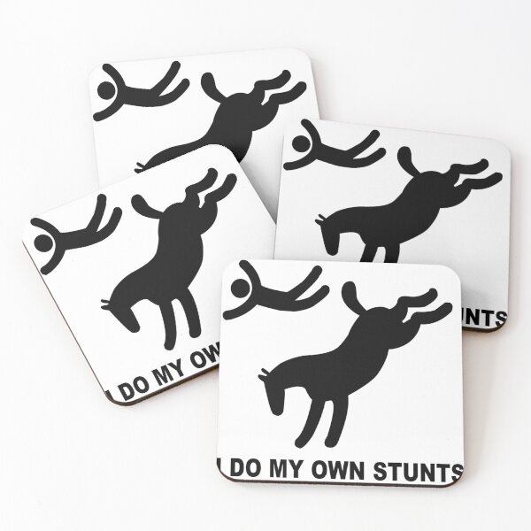 Item preview, I Do My Own Stunts - Funny Equestrian T-Shirt Design designed and sold by aloffredo.