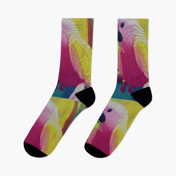 Item preview, Colorful Abstract Bird Cockatiel 8-bit Pixel Art designed and sold by PixelDripped.