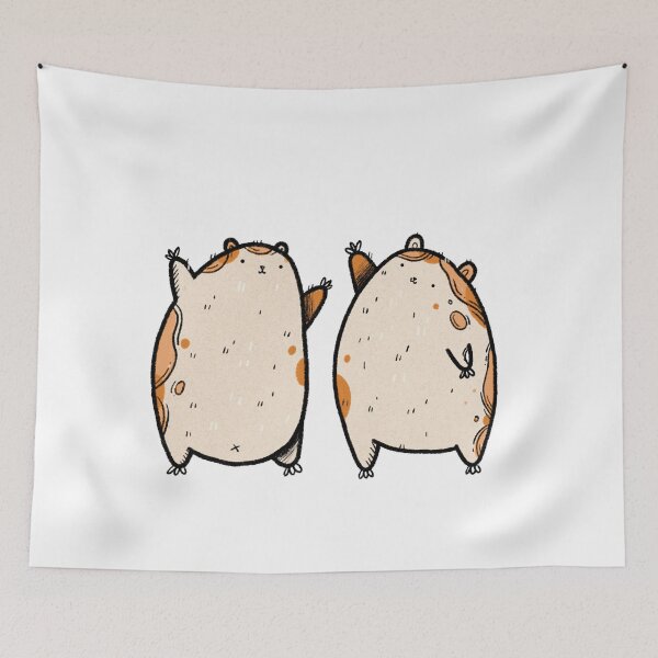 Item preview, Cute Twin Hamsters designed and sold by Martyna Kamieńska.