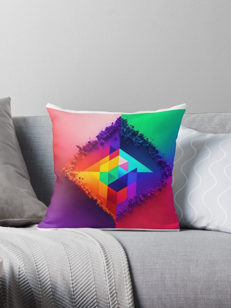 Triangular prism outlet pillow