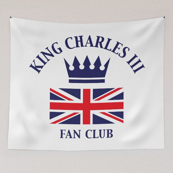 Item preview, King Charles 3rd – Fan Club (Fan Art / Navy) designed and sold by MrFaulbaum.