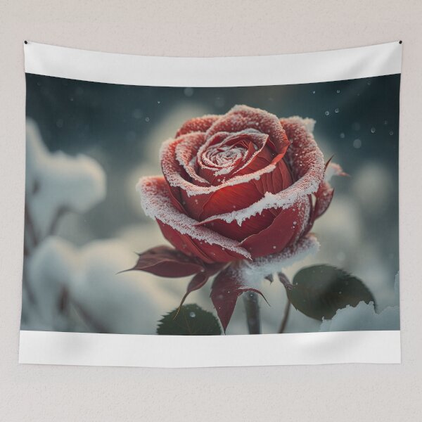 Item preview, Red Rose Under a Snowy Cover designed and sold by FireScreen.
