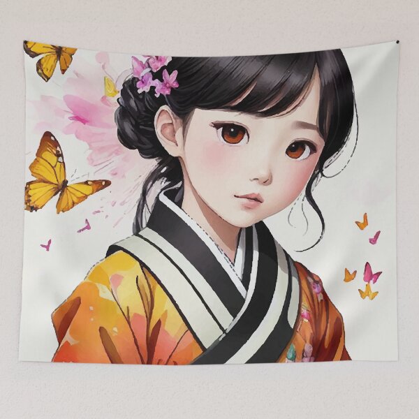 Item preview, Butterfly and young kid#103 designed and sold by YDIX.