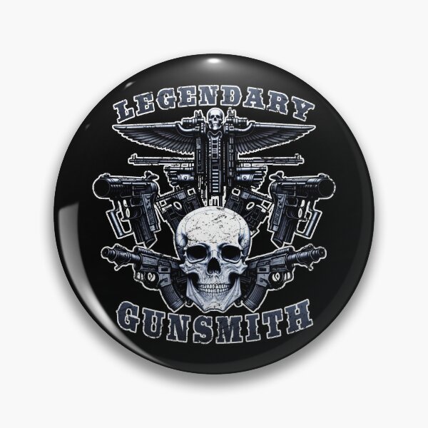 Item preview, Legendary Gunsmith Skull Logo Military Army gift designed and sold by 8FistsofTees.