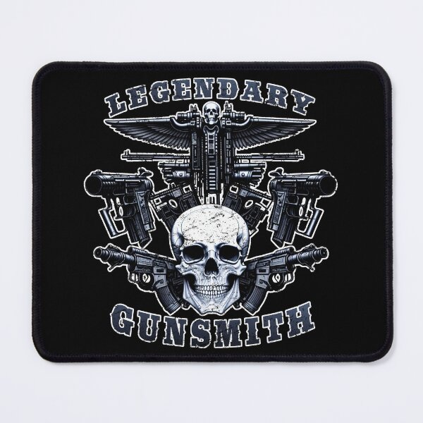 Item preview, Legendary Gunsmith Skull Logo Military Army gift designed and sold by 8FistsofTees.