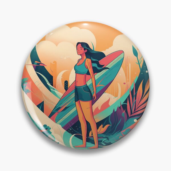 Item preview, Surfer Woman - Surfer Girl designed and sold by Paninato.
