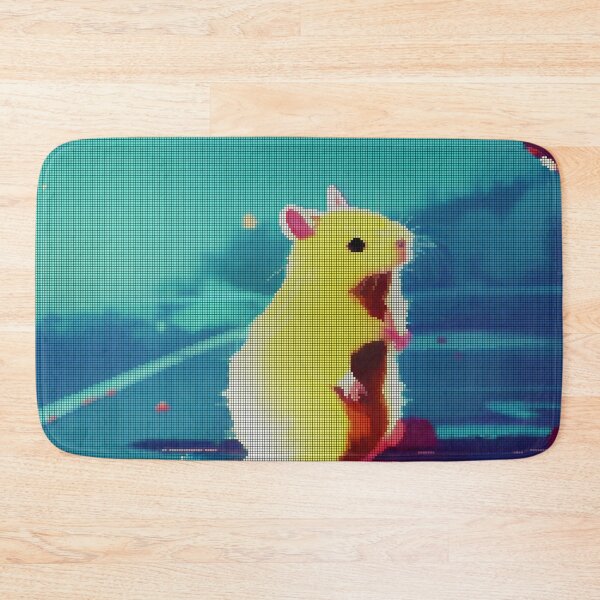 Item preview, Colorful Abstract Hamster 8-bit Pixel Art designed and sold by PixelDripped.