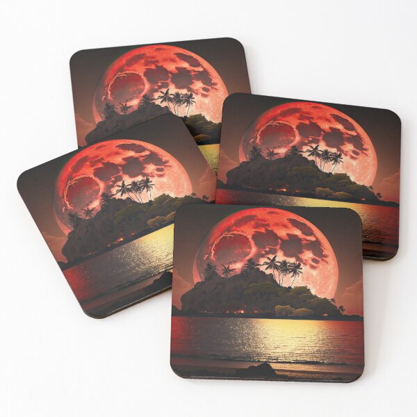 Item preview, Beautiful Animated Moon and Ocean Landscape designed and sold by FireScreen.