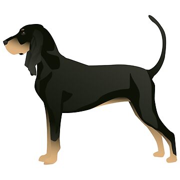 Artwork thumbnail, Black and Tan Coonhound Basic Breed Design by TriPodDogDesign