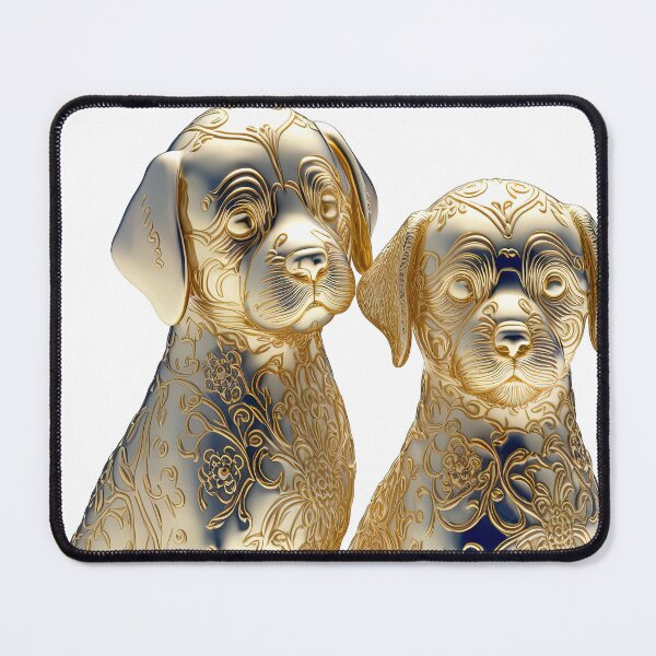 Item preview, Couple dog / puppy statue imari China material photo isolated objects 3 designed and sold by jetaiart.