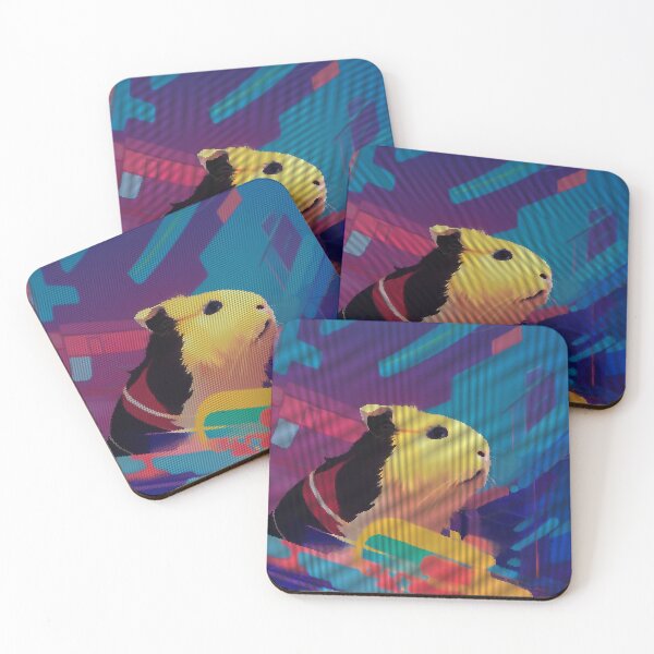 Item preview, Colorful Abstract Guinea Pig 8-bit Pixel Art designed and sold by PixelDripped.