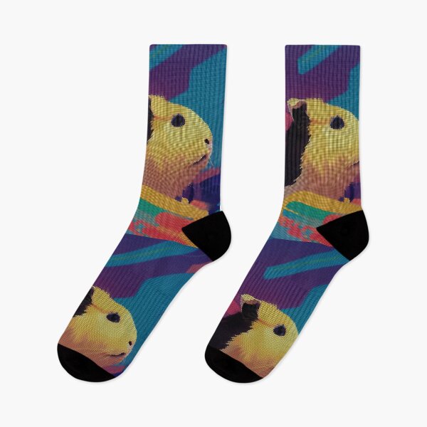 Item preview, Colorful Abstract Guinea Pig 8-bit Pixel Art designed and sold by PixelDripped.