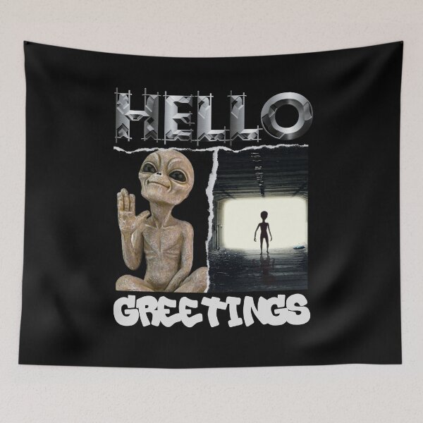 Item preview, Cool Hello greetings alien  designed and sold by AEROSPACE-IND.