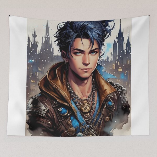Item preview, Magician Steampunk Fantasy Watercolor designed and sold by MudbloodStore.