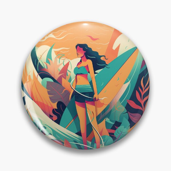 Item preview, Surfer Woman 2 - Surfer Girl 2 designed and sold by Paninato.