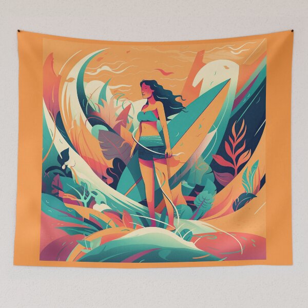 Item preview, Surfer Woman 2 - Surfer Girl 2 designed and sold by Paninato.