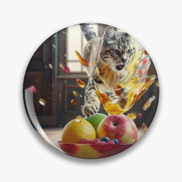Item preview, Juicy Fruit Salad with a Whimsical Cat Splash designed and sold by FireScreen.