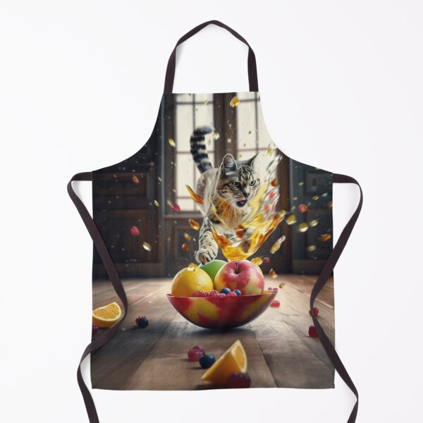 Item preview, Juicy Fruit Salad with a Whimsical Cat Splash designed and sold by FireScreen.