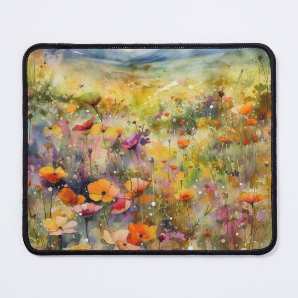 Item preview, Watercolor Wildflower Field designed and sold by LeafyLife.