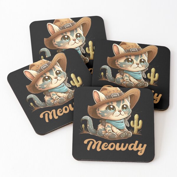 Item preview, Meowdy Cute Cat - Cute Cowboy Hat Cat designed and sold by StreetShirts1.