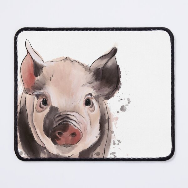 Item preview, Watercolor Spotted Pig designed and sold by ZCFineArt.