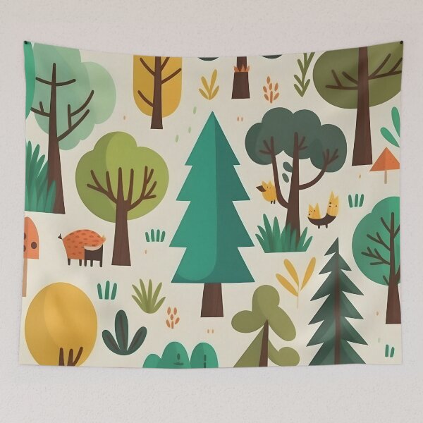 Item preview, Colorful autumn forest designed and sold by MidgardWonders.