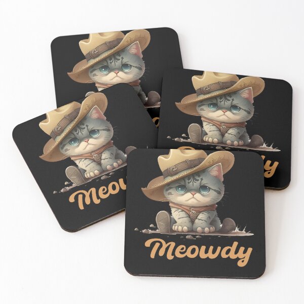 Item preview, Meowdy Cute Cat - Cute Cowboy Hat Cat designed and sold by StreetShirts1.