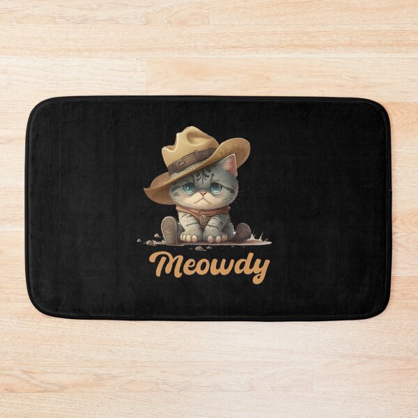 Item preview, Meowdy Cute Cat - Cute Cowboy Hat Cat designed and sold by StreetShirts1.