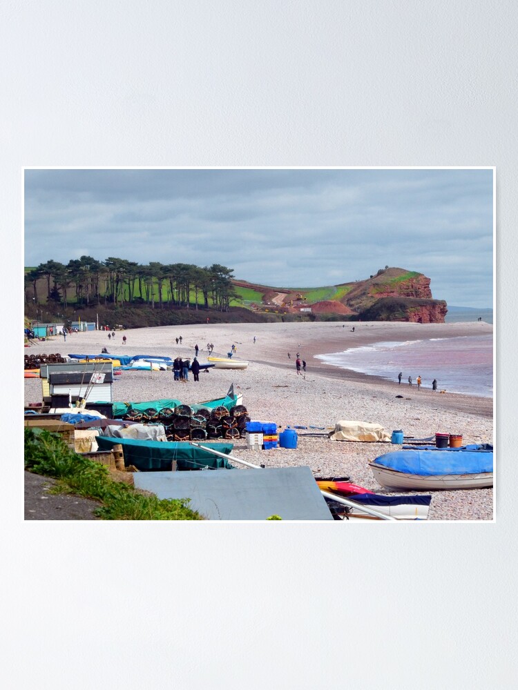 "Budleigh Salterton 2023, An English Red Sea Resort, beachside prom of