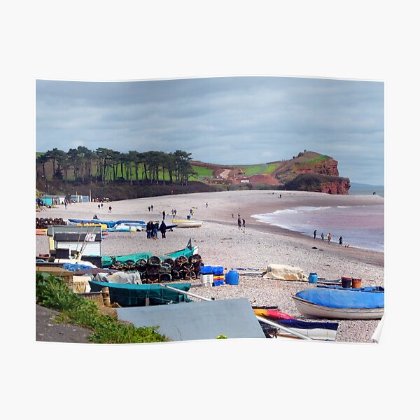 "Budleigh Salterton 2023, An English Red Sea Resort, beachside prom of