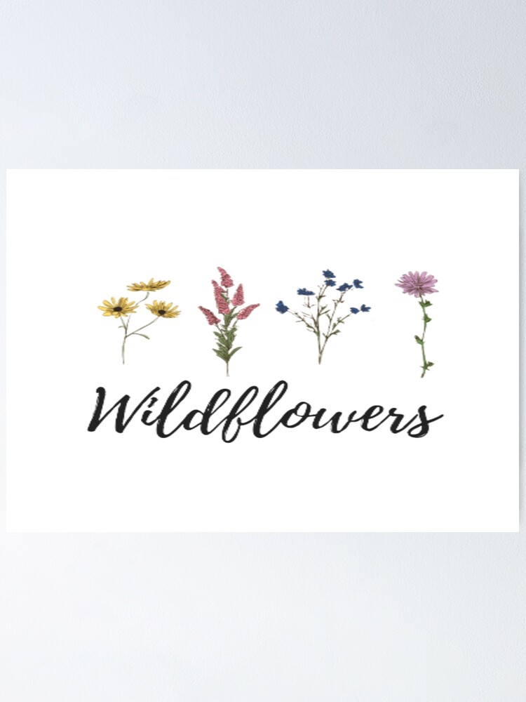 Wild Flowers Shirt, Wildflower T-shirt, Floral Shirt, Botanical Shirt,  Flowered Shirt, Nature Lover Shirt, Women's Shirts, Women's T-shirts. |  Poster