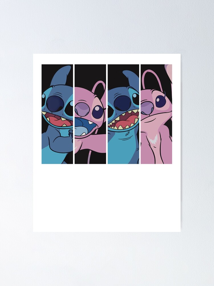 Lilo and Stitch Boxed Faces Poster for Sale by AnnButler