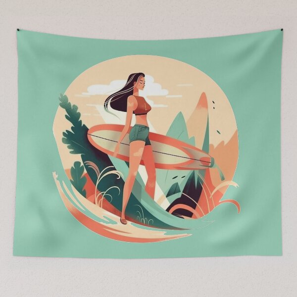 Item preview, Surfer Woman 3 - Surfer Girl 3 designed and sold by Paninato.