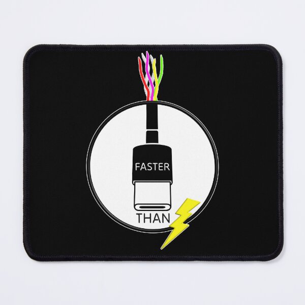 Item preview, Type-C Faster Than Lightning Sticker designed and sold by RarelyRandom.