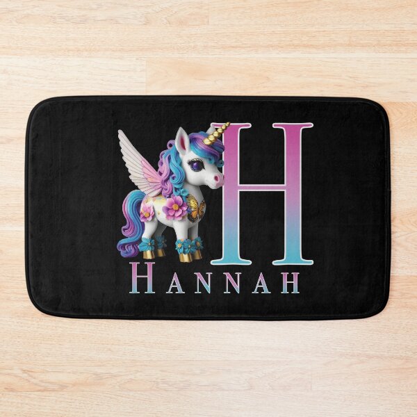 Item preview, Hannah name with a cute unicorn designed and sold by Lubellebubble20.
