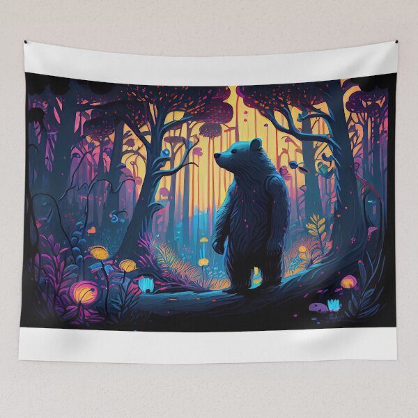 Item preview, Bear in the Woods Animated Art designed and sold by FireScreen.