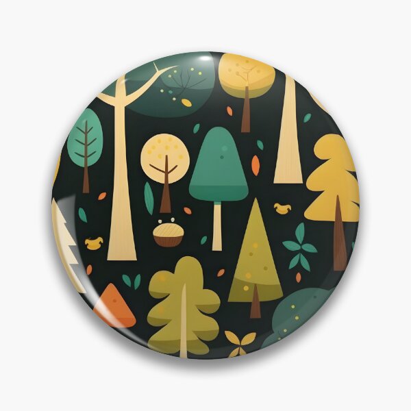 Item preview, Colorful forest at night designed and sold by MidgardWonders.
