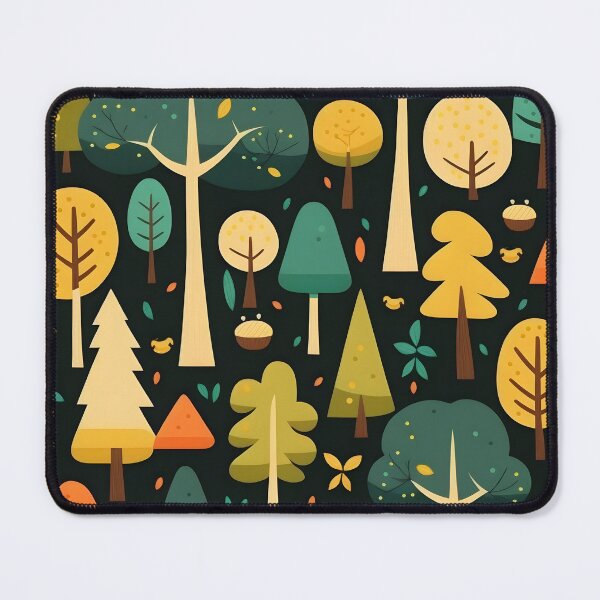 Item preview, Colorful forest at night designed and sold by MidgardWonders.
