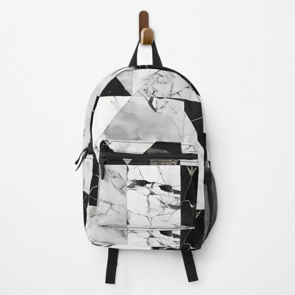 Item preview, Black and White Marble Effect Pattern Abstract Modern designed and sold by shashtopia.